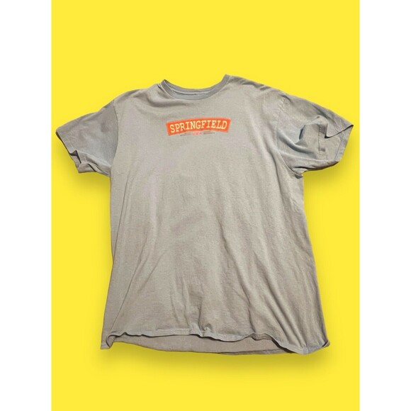 The Simpsons Springfield Homer Bart Marge Lisa Mr. Burns Krusty Large T-Shirt - Picture 2 of 14